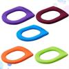 Toilet Seat Cover Pads Durable O-Shaped Toilet Mat for Bathroom Use Assorted Color 30X30CM Warm 5Pcs