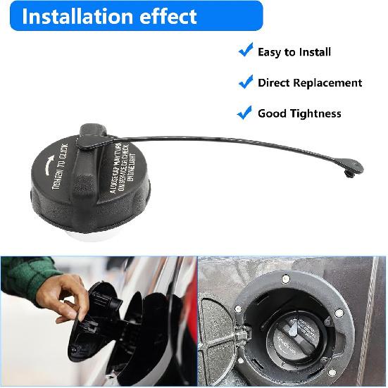 Gas Cap Replacement 52030377AB For Jeep Patriot Liberty Wrangler Grand Cherokee, Chrysler 200 300 Town and Country Gas Cap Dodge Grand Caravan