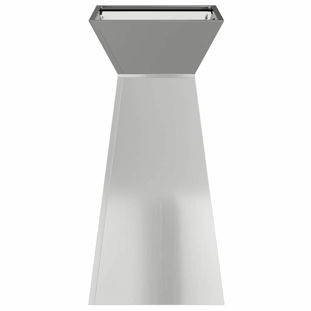 Column Planter Silver 35 X 35 X 73 Cm