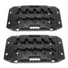 1 Pair Off Road Traction Boards Black Short Recovery Tracks Traction Mat Mini Mud Sand Snow Traction Pads for Vehicles