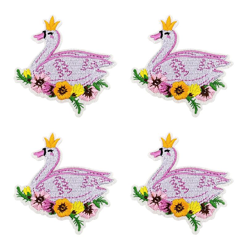 10 Stück Neue Cartoon-Serie Aufbügelbare Stickpatches für Kleidung Jacken Prinzessinnenschloss Thermoadhäsive Patches Aufnäher