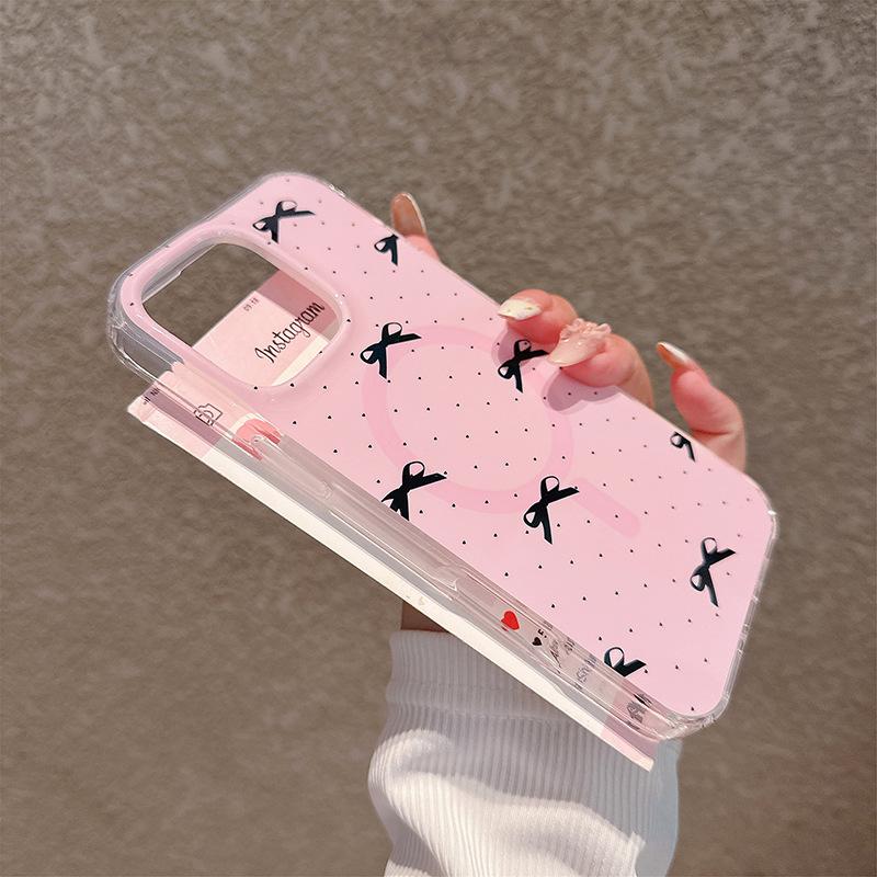 

For IP16PROMAX Magnetic Anti-fall IMD Mobile Phone Case Ultra-thin Anti-fall TPU High Transparency Creative IMD High-definition Picture For iPhone 16 Pro Max