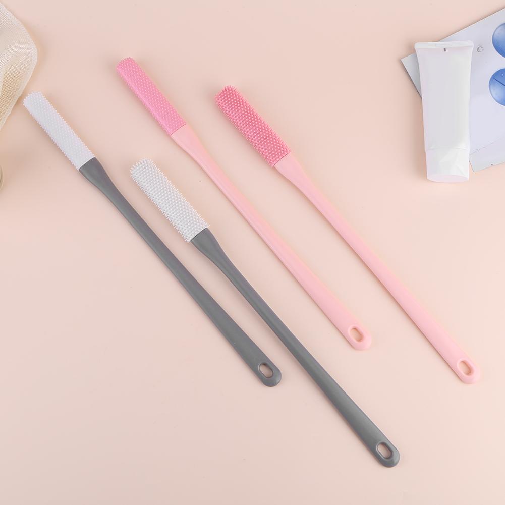 2Pcs Toe Cleaning Brush Silicone Foot Brush Exfoliation Lotion Applicator Feet Cleaner Scrub for Seniors Elderly Disabled