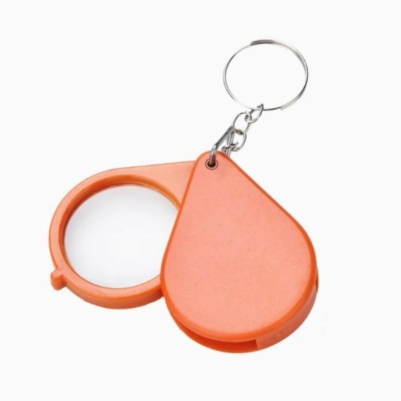 

Folding Keychain Magnifying Glass, A Reading Tool for The Elderly, High-definition Portable Handheld Magnifier