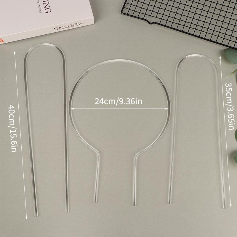 1/2Pcs Transparent U-Shaped Acrylic Vertical Garden Plant Stake Climbing Frame Durable For Indoor Vine And Flower Pot Support