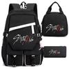 Stray Kids Backpack Lunch Bag Pencil Case Oxford Cloth Student Set For Daily Use