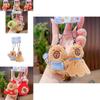 Adorable Original Capybara Family Sports Themed Plush Basketball Keychain Set Gift