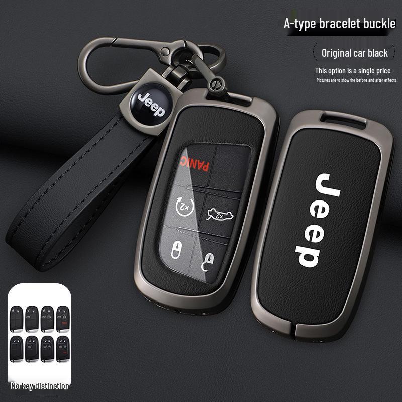 

Чехол для ключей Jeep Compass, Cherokee & Renegade с карабином Luxury Packaging