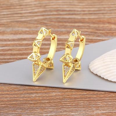 

Nidin Punk Style New Rhinestone Crystal Hoop Earrings for Women Mens Fashion Gold Silver Color Circle Ear Jewelry Party Gift золотой