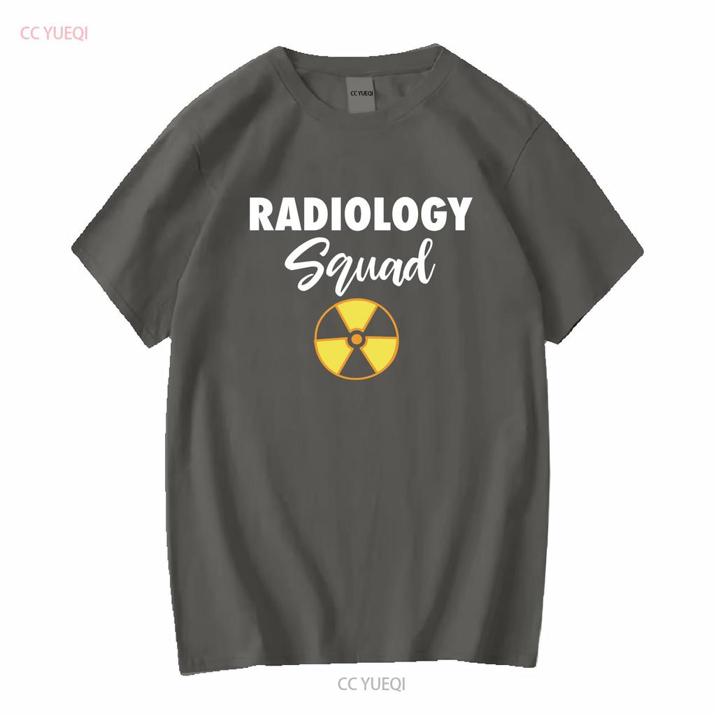 Radiology Squad RadiologisT T Shirt X ray Tech Rad Graduate long or short sleeves vintage Washed Top For Everyday Wear