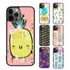 Kawaii Pineapple Art Phone Case For iPhone 17 Air 15 16 16e 14 13 Pro Max Coque 12 11 Pro Max PLUS Mobile Fundas Cover