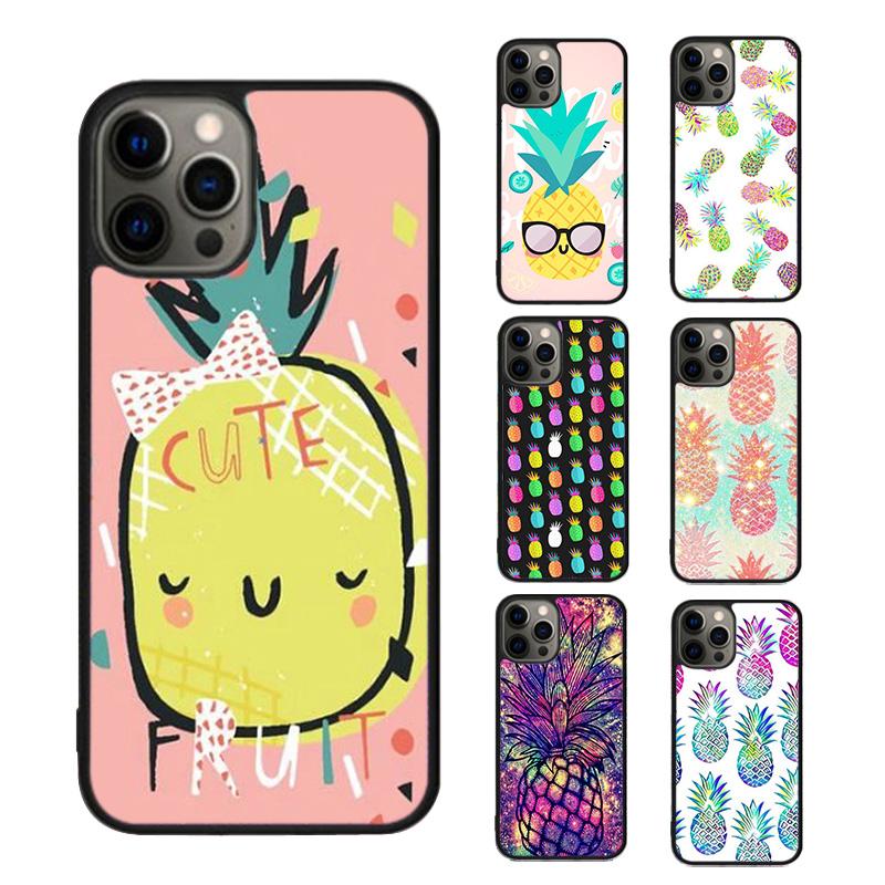 Kawaii Pineapple Art Phone Case For iPhone 17 Air 15 16 16e 14 13 Pro Max Coque 12 11 Pro Max PLUS Mobile Fundas Cover
