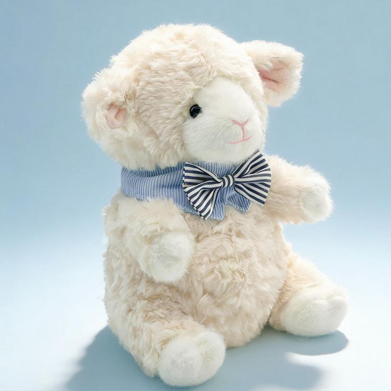 New Black Faced Sheep White Faced Wool Plush Toy Cute Sleeping Plush Toy Stuffed Animal Toys Accompany Gifts 20-22cm