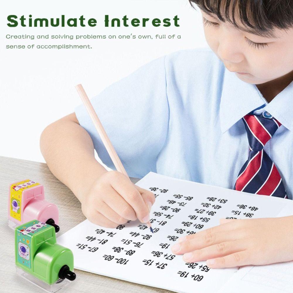 Multiplication Division Math Rolling Stamp Reusable Math Teaching Stamp School