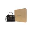 Coach Andrea 16 Zipper Closure Logo Coated Canvas Mini Shoulder Crossbody Handbag Women handbag Walnut Black CW304-IMXAQ