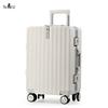 TOBERLIR Aluminum Frame Luggage with Silent Wheels