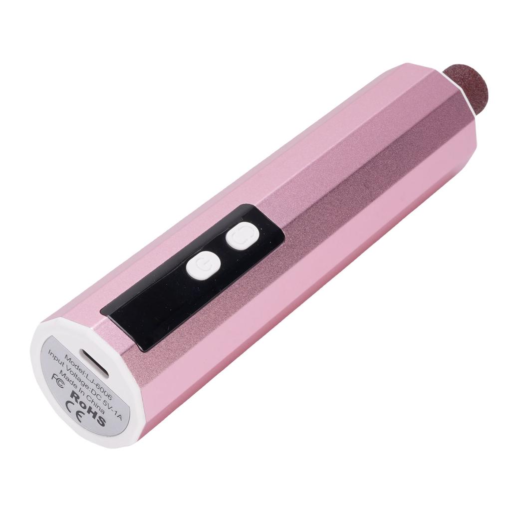 Electric Feet Callus Remover 2 in 1 Aluminum Alloy Electric Foot File Rechargeable Foot Sander for Home Pink