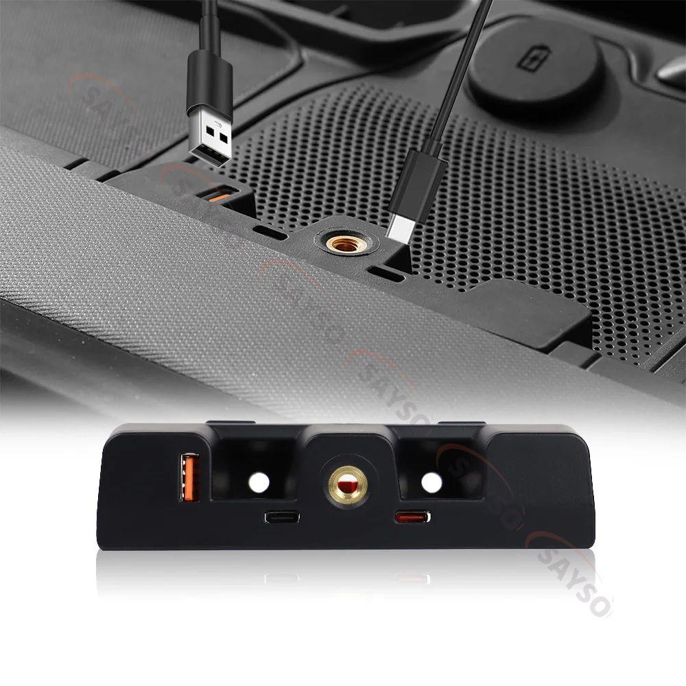 Dashboard USB Expansion Dock for Ford Bronco Accessories 21-24, 3 Ports Charging Station with 1USB A, 2USB C fit Bronco 2/4-Door