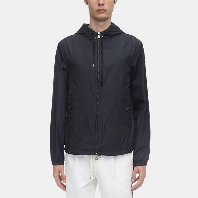 Moncler Jackets Men's Black Hooded (Non-detachable) Moderate 0911A7370054155999