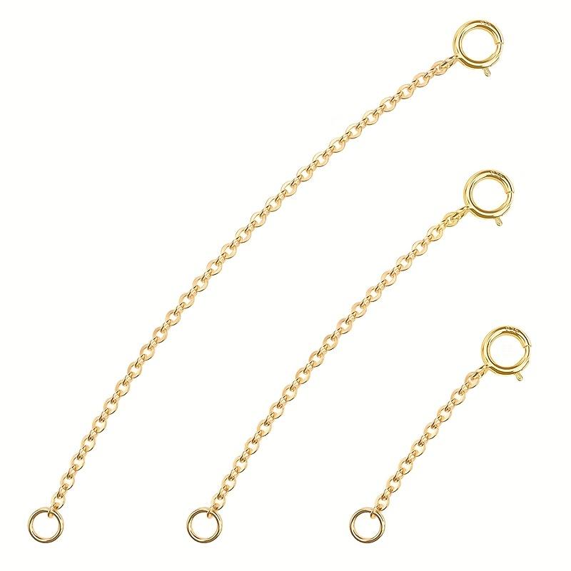 [Adjustable Extension Chain] 3pcs Adjustable Spring Clasp Extension Chain | DIY Bracelet Necklace Tail Chain