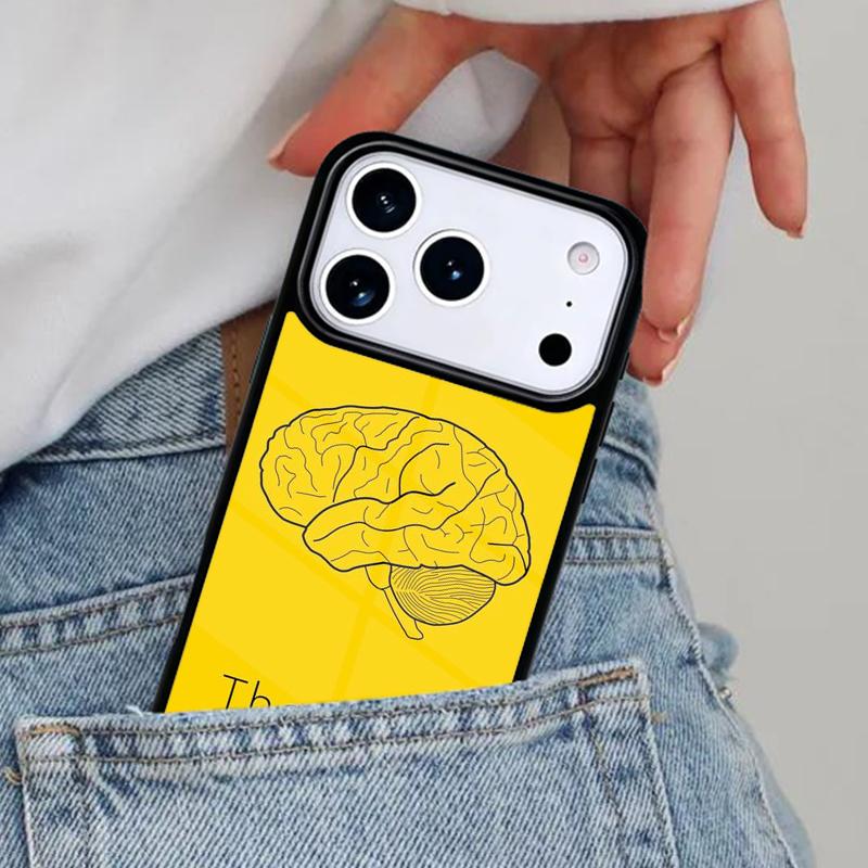 Human Organs Brain Phone Case for iPhone 16e 15 14 13 12 17 Pro Max Plus Air 17pro Cover Coque