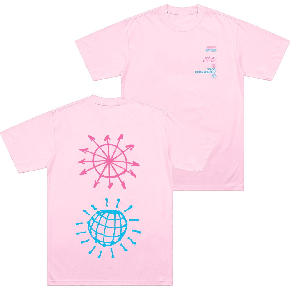 Kus de hele tijd. Disco Af en Toe Print T-shirt HarryStyle Muziek Katoenen Kleding Mannen Straat Casual Mode Top Unisex T-shirt