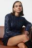 Women's Fashionable Stylish Sweater Stone Wide Fit Foil Printed Knitwear Sweater