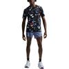 Nike Aeroswift All Over Logo Crew Neck Short Sleeve Running T-Shirt Men Tops Black IH5043-010