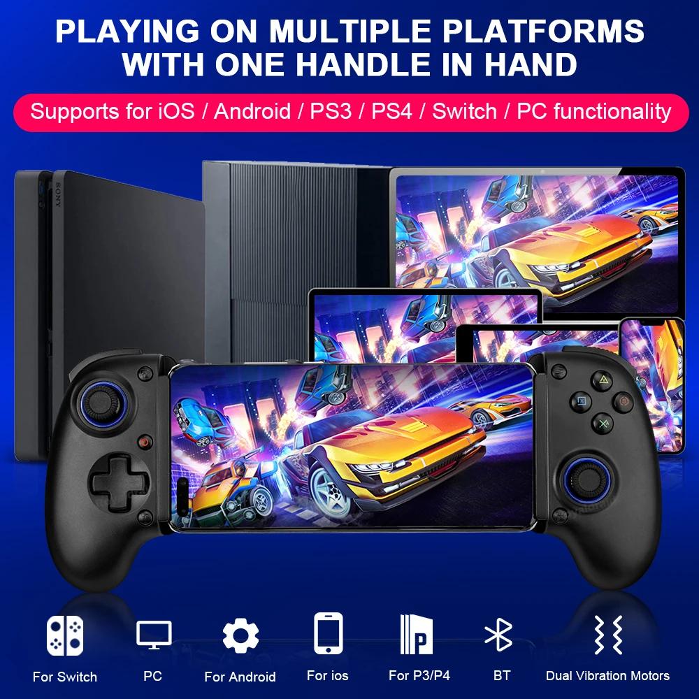 3 culori D10 D10S Stretching Cooling Game Controller fără fir pentru SWITCH/Android/Apple IOS Tablet/PS3/PS4/XBOX Gamepad Streamin