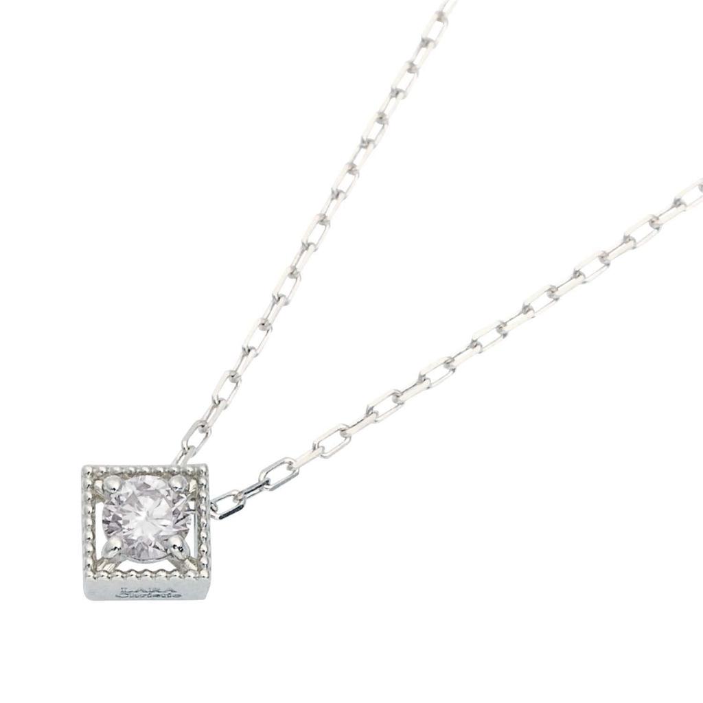 Lala Christie Platinum Necklace with PT900 0.1ct Diamond, Platinum, lp71-0022-pt