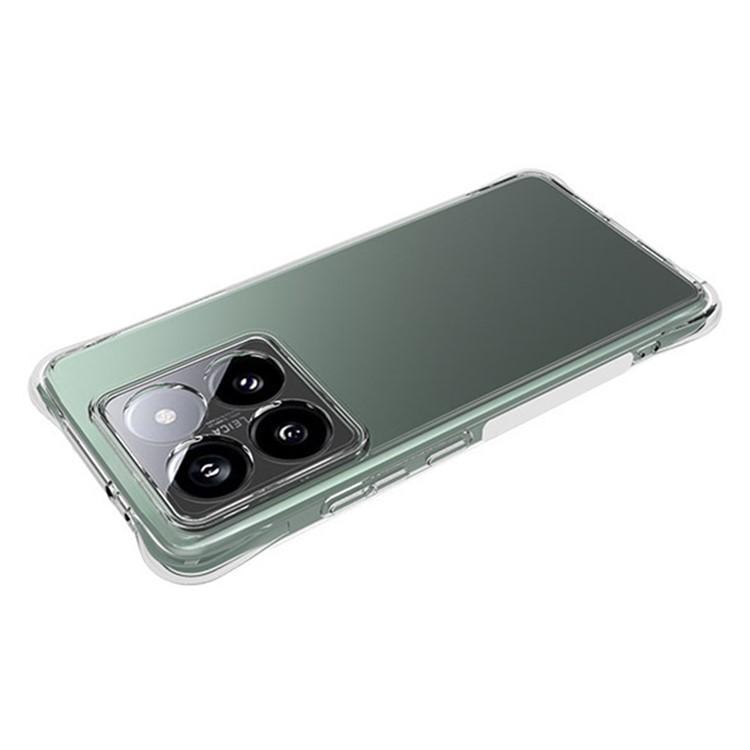 WANLONFENG WL2 Series for Xiaomi 14T Pro Case 2.0mm TPU Precise Cutouts Phone Cover with 2Pcs Tempered Glass Films