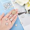20Pcs 201 Stainless Steel Pendants Laser Cut Chrysanthemum Stainless Steel Color 17x14x1mm Hole: 1.2mm