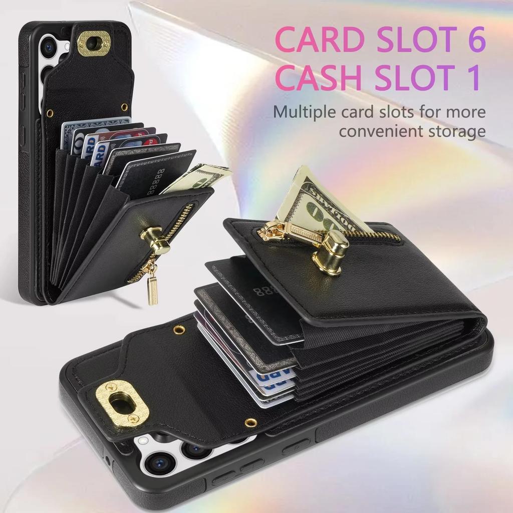 Crossbody Leather Case for Samsung Galaxy S25 S24 Ultra FE S23 Plus S21 FE S20 A14 A54 A13 A53 A52 Wallet Card Slot Phone Cover