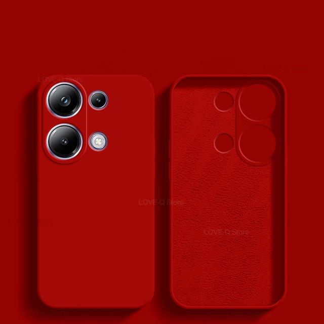 For Poco M6 PocoM6 Pro Case Liquid Silicone Camera Lens Protector Phone Cases For Xiaomi Poco M6 M 6 Pro M6Pro PocoM6 Pro Soft Cover