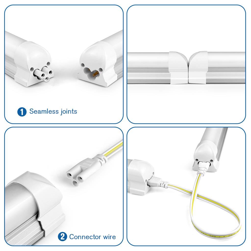 LED Under Cabinet Light 25W 50CM T8 LED Light Tube Aluminium Bar Ceiling Lamp For Study Shop Garage Workbench Warehouse Kitchen