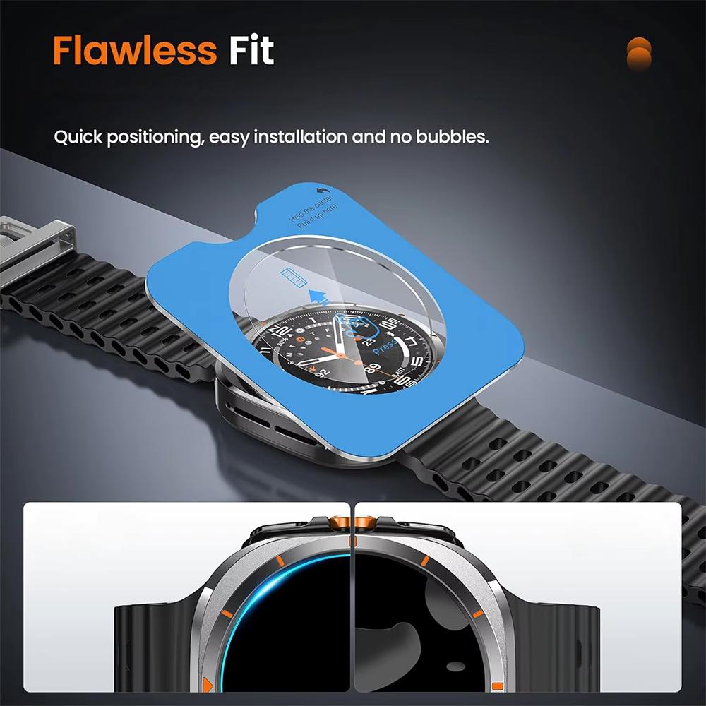 Protective Film+Aluminium Alloy Protective Case Cover Samsung Galaxy Watch Ultra 47mm Metal Case for GALAXY ULTRA Rugged Case