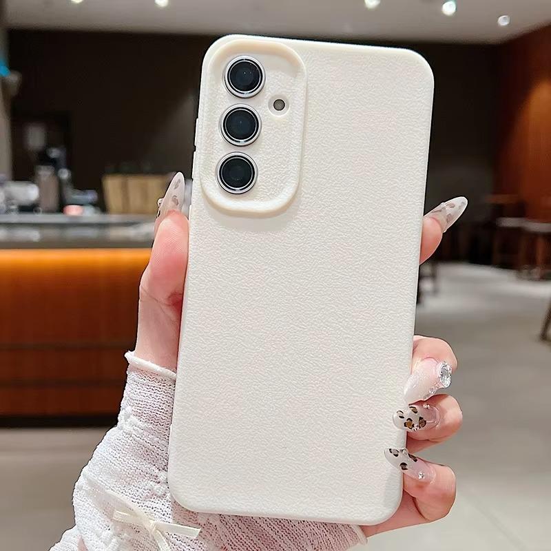 Phone Case For OPPO A15 A38 A57 A60 A78 Reno11 Reno14 Realme 11 14 C21Y C53 C63 Luxury Leather Texture Soft Silicone Protection Cover