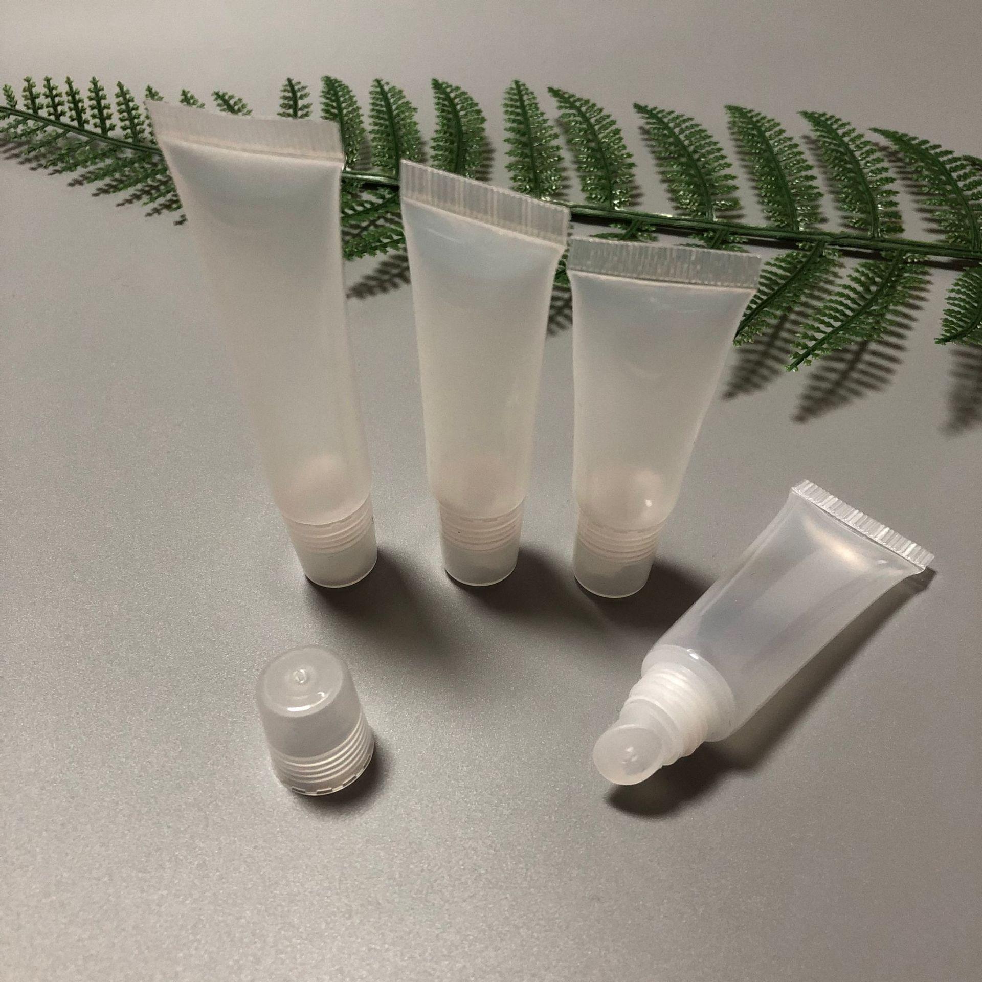 8g Transparent Lip Gloss & Balm Refill Tube with Angled Tip - Beauty Makeup Tool Lip Gloss Tube - 10ml