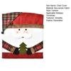 Christmas Chair Cover Cartoon Santa Claus/Snowman/Reindeer Chair Slipcover Holiday Stool Seat Cover for Dining Room Decoration