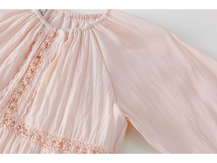 Dziewczęca koronkowa sukienka księżniczki na wiosnę 2025: Słodka długa spódnica dla małych dziewczynek