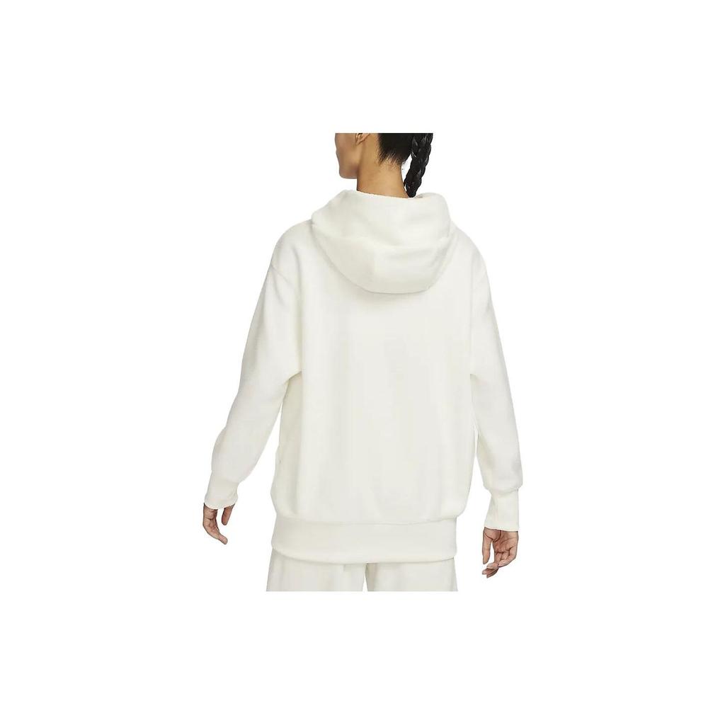 Nike Sportswear Plush Solid Color Hooded Casual Sports Sweatshirt Women Sweatshirt Sail DQ6841-133