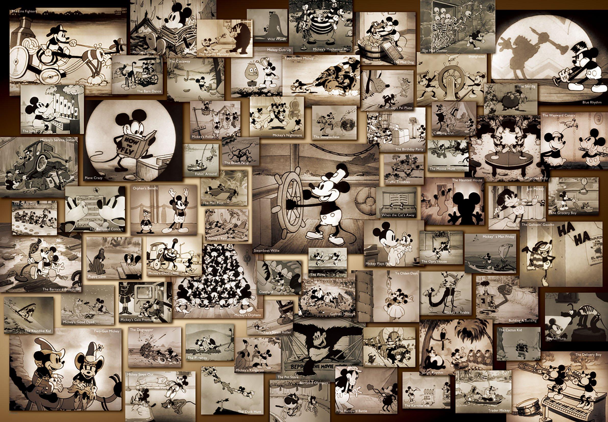 

Tenyo in 1000 Piece Jigsaw Puzzle Disney Mickey Mouse Monochrome Movie Collection Comes with glue and spatula Service card included [Made Japan]