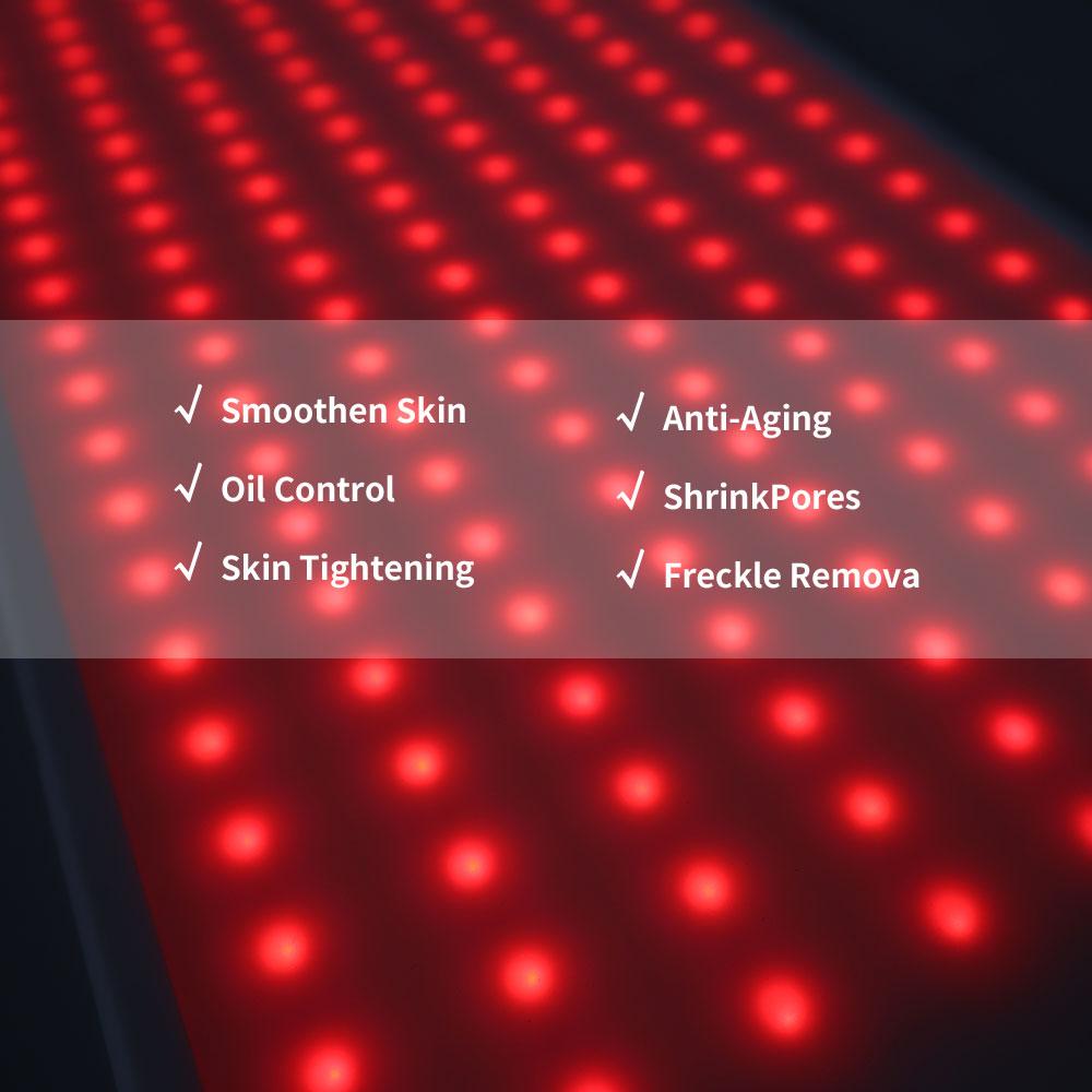 7 Svetelných režimov EMS Kozmetický omladzovací prístroj – 240 LED svetelných diód pre omladenie a relaxáciu pokožky