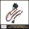CAN-Bus-Decoder 16-Pin auf ISO-Radio-Kabelbaum-Adapter für Renault Megane 2 Clio 3 Trafic Mk2 Kangoo Auto Android-Kabelbaum