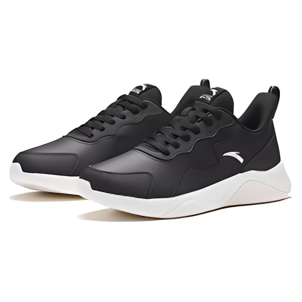 Anta Comfortable Durable Shock Absorbing Non-Slip Low-Top Running Shoes Men Sneakers Black 912245527-5