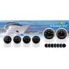 6 Gauge Set Tachometer Fuel Level Oil Pressure Water Temp Voltmeter GPS Speedometer With Sensors For Marine Car Boat Customized