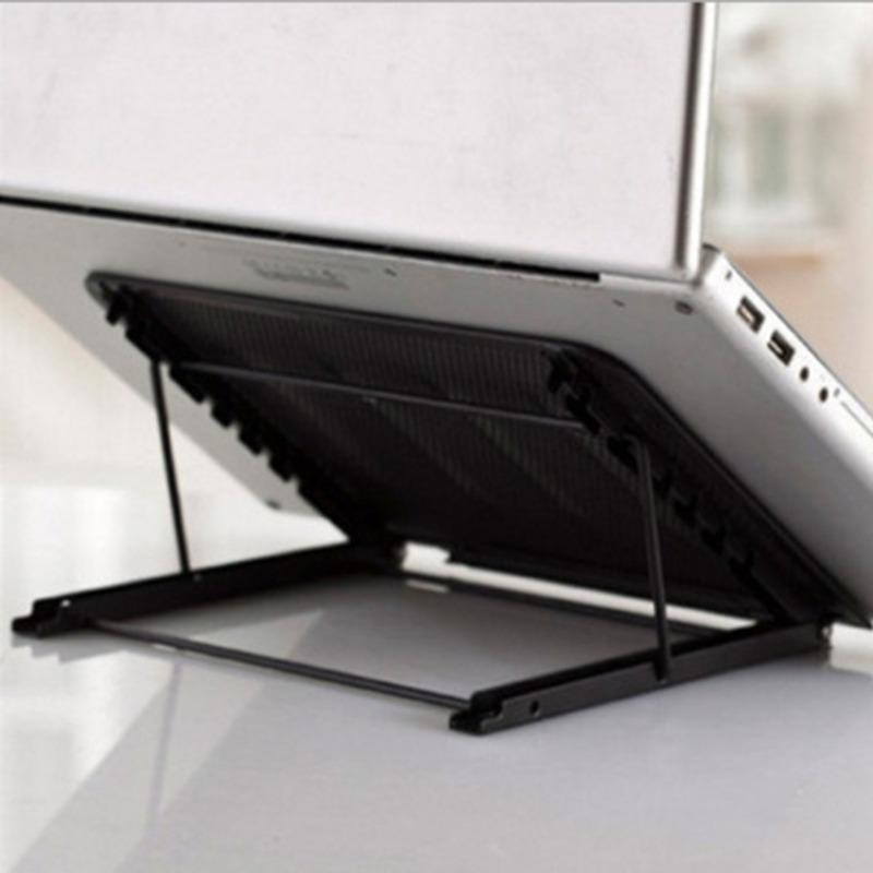 1Pc Laptop Holder, Copy Rack, Six-gear Adjustable Heat Dissipation Folding Flat Bracket, Wrought Iron Bracket