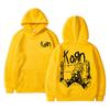 Rock Band Korn Graphic Hoodie Unisex Oversized Streetwear Man Vintage Hoodies Unisex Fleece Cotton Sweatshirt Branded Unisexs Clothing