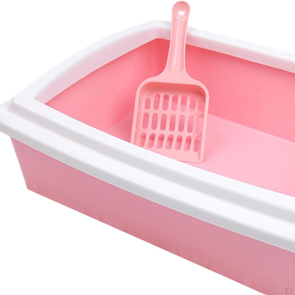 Cat Litter Bedpan for All Kinds of Sturdy Splashproof Easy To Clean Durable High Sided
