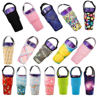 Travel Water Bottle Beverage Cup Mug Cover 30oz Glass Bag Holder Sleeve